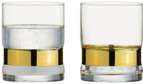 Anton Studios Anton Studio Designs Set of 2 SoHo DOF Tumblers Gold