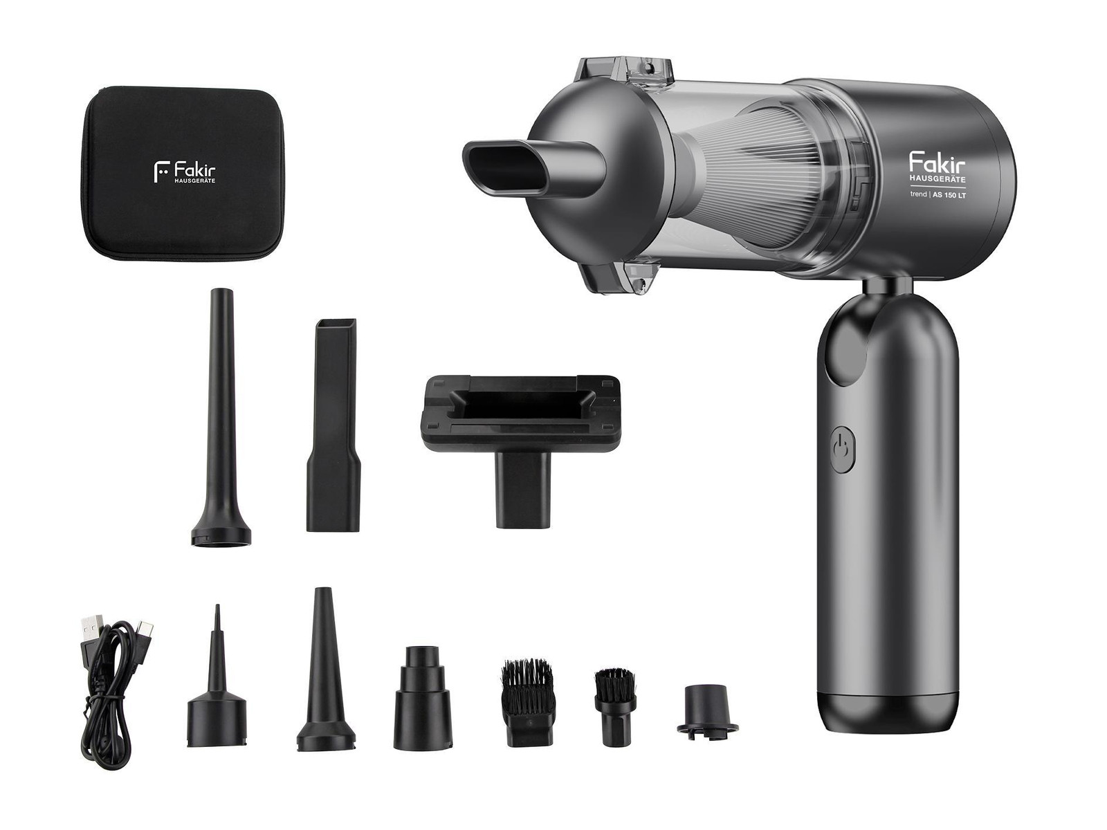 Fakir Mini-stofzuiger Trend AS 150 LT, antraciet / matzwart
