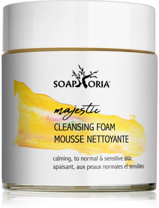 Soaphoria Care Majestic Cleansing Foam mousse nettoyante, hydratante et apaisante pour peaux sensibles 125 ml
