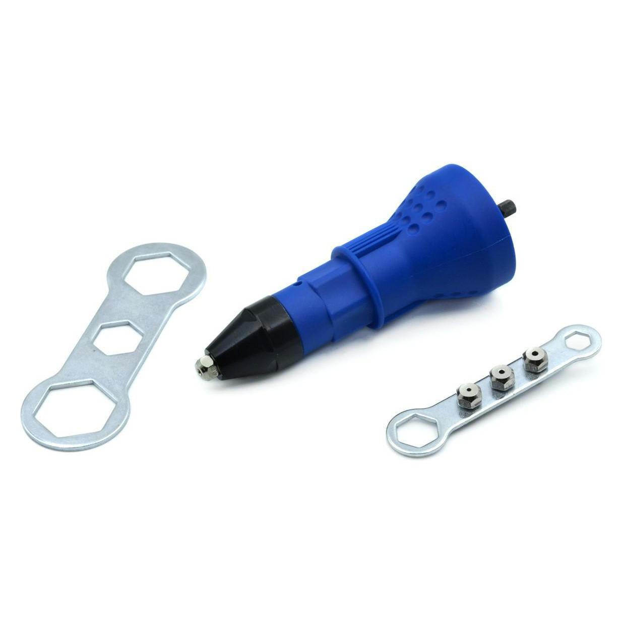 GEKO G01346 / Nietaufsatz für Bohrmaschine / für Nieten 2,4 - 4,8 mm (G01346)