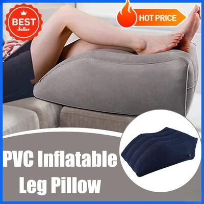 Inspire Essentials Inflatable Leg Elevation Pillow Adjustable Leg Support Cushion Inflatable Leg Elevation Pillow Adjustable Leg Support Cushion