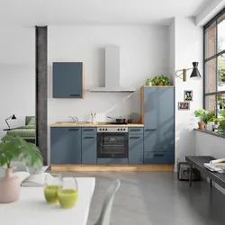 Küchenleerblock Easytouch Low o. Geräte Blau