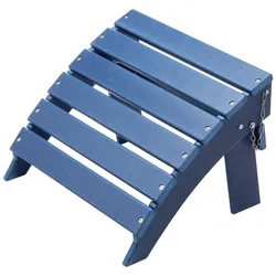 VEVOR Fußstütze für Adirondack-Stühle, 400x480x330 mm, klappbarer Adirondack-Ottomane aus HDPE-Kunststoff, Gartenstuhl weit verbreitet für Außenbereich, Veranda, Pool, Rasen, Hinterhof, blau