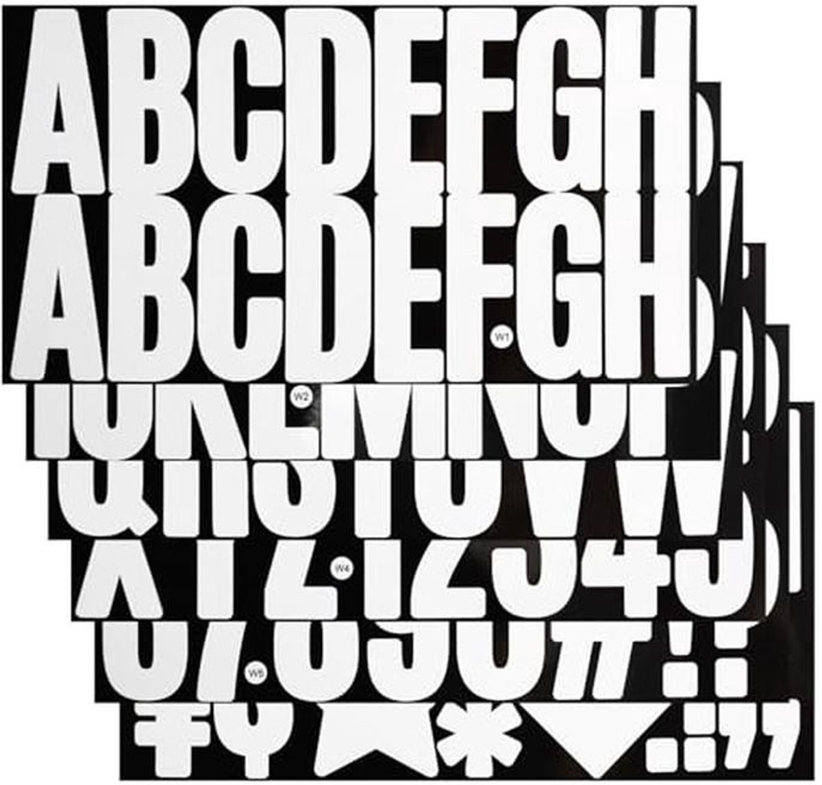 100 Glitter Letters en Numbers Stickers - Zelfklevende Vinyl Stickers voor Decoratie en Knutselen