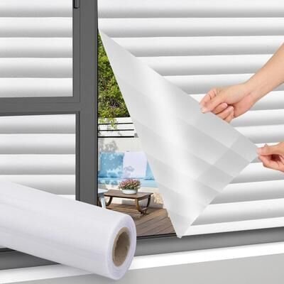 Drop Dash Deals Privacy Window Film Static Cling Blind Style Glass Cover For Home And Office Privacy Window Film Static Cling Blind Style Glass Cover For Home And Office