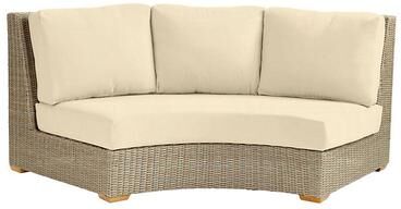 Replacement Curved 4-Piece Bench Set - Canvas Sand Sunbrella - Ballard Designs