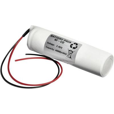 Emmerich 24D4000S Notleuchten-Akku Kabel 2.4V 4000 mAh