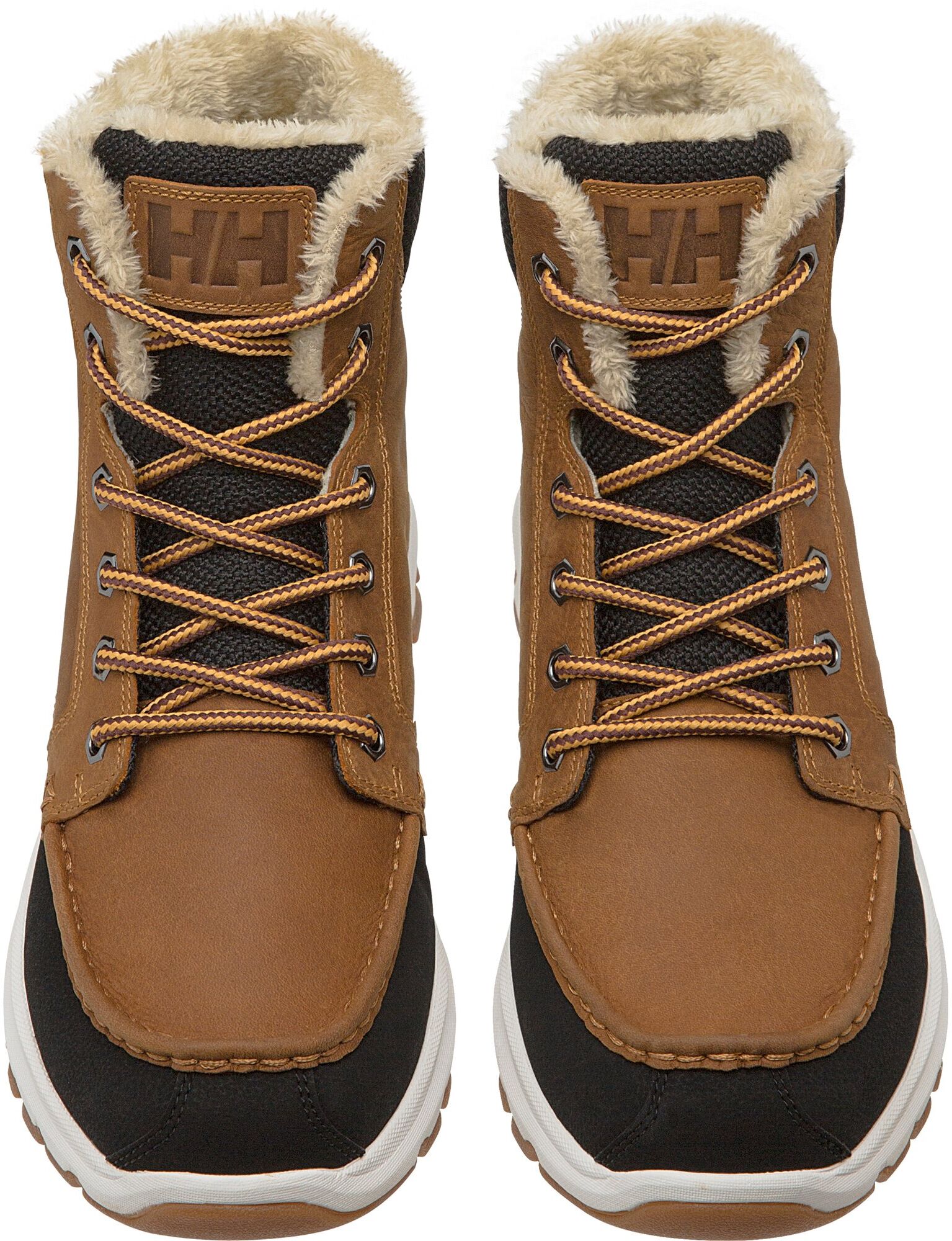Winterstiefel HELLY HANSEN "GARIBALDI V3", Herren, Gr. 46, wärmend, new wheat, schwarz, soccer, Leder, Sonstiges Material, Textil, Schuhe Winterstiefel, wasserdichtes Leder, gefüttert, Schnürstiefel, Winterschuhe new wheat, schwarz, soccer 46, wärmend