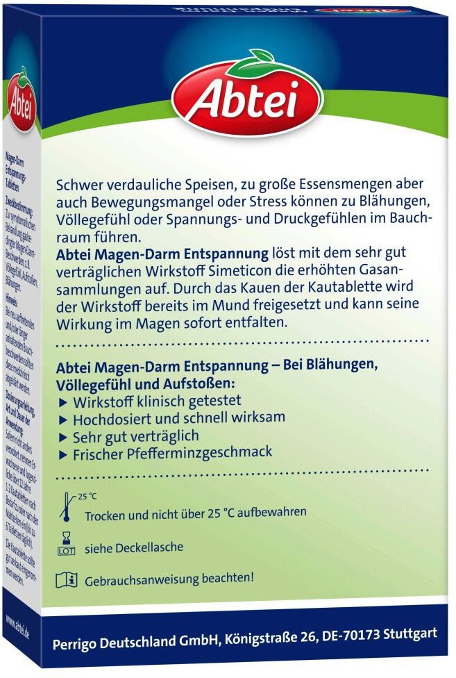 Abtei Magen-Darm Entspannungs-Tabletten Kautabletten 20 St 20 St Kautabletten