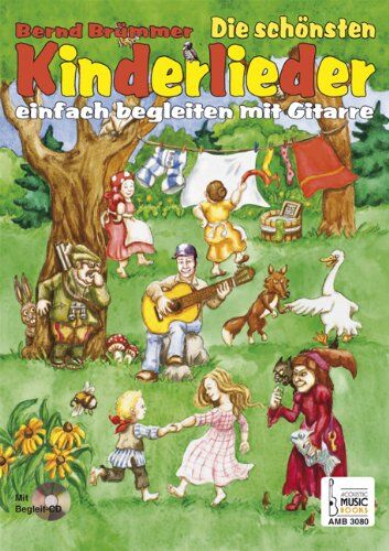 Bernd Brümmer - Die schönsten Kinderlieder einfach begleiten mit Gitarre: 34 der beliebtesten Kinderlieder in gitarrenfreundlichen Tonarten. Noten (Gesang) und ... Liederkarten zum Ausschneiden und Begleit-CD - Preis vom 09.10.2026 07:28:09 h