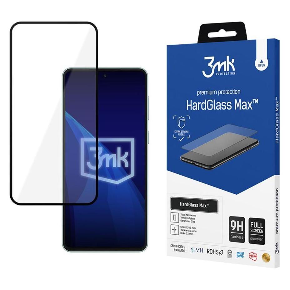 3MK Samsung Galaxy M55 - HardGlass Max Black (Samsung Galaxy M55) (67248008)