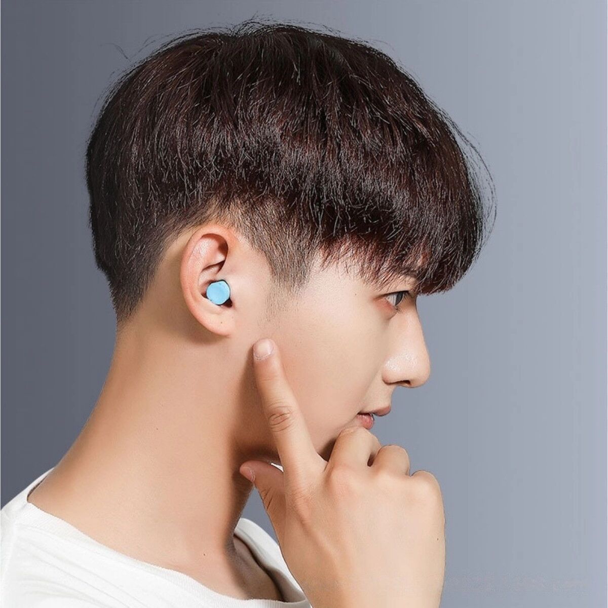 INF Bouchons d'oreille en mousse forme ogive 5 paires - Haute atténuation du bruit pour sommeil, étude, voyage Vert