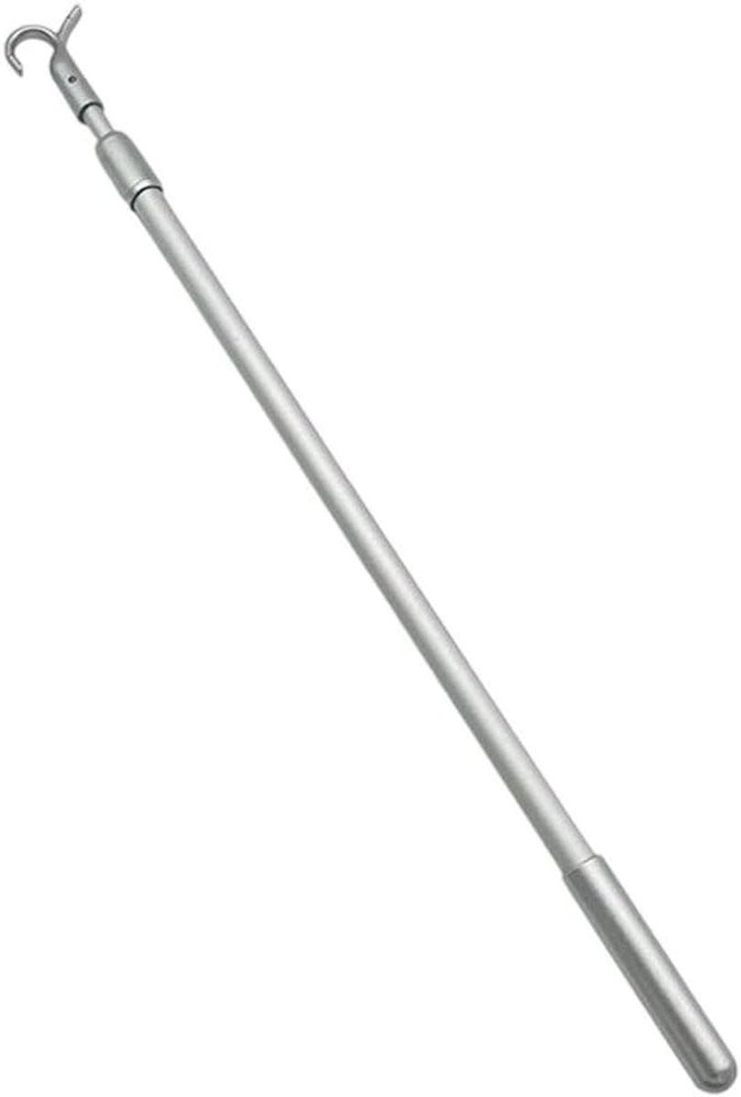 Uitschuifbare gordijnroede van lichtgewicht aluminium in zilver, 30-60 cm