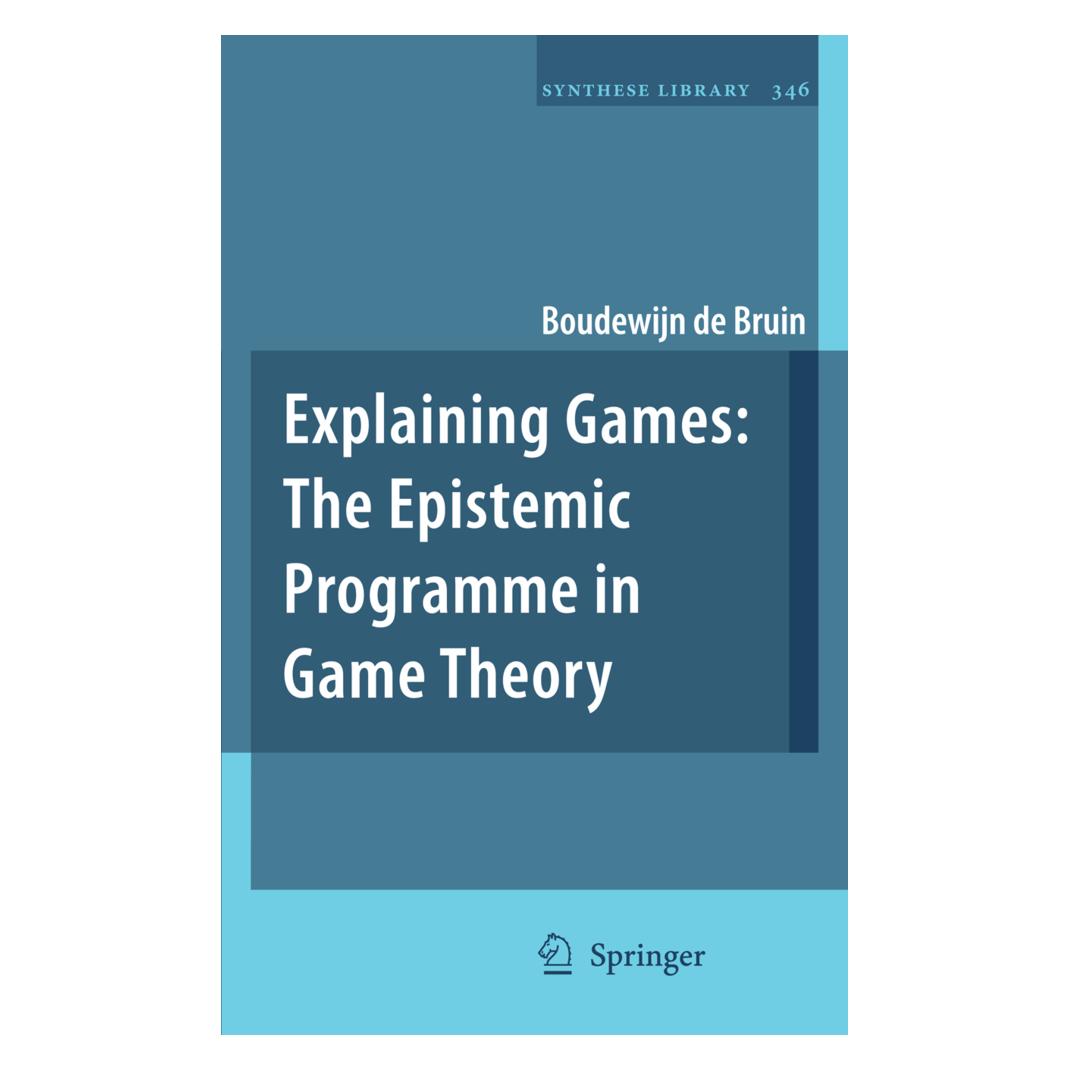 Springer Explaining Games (Englisch, Softcover, Boudewijn de Bruin) (55500658)