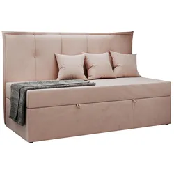 BOXBETT BANCO 90/200 Rosa Velvet - H3