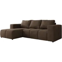 ECKSOFA MONIVA Braun Velvet - Links