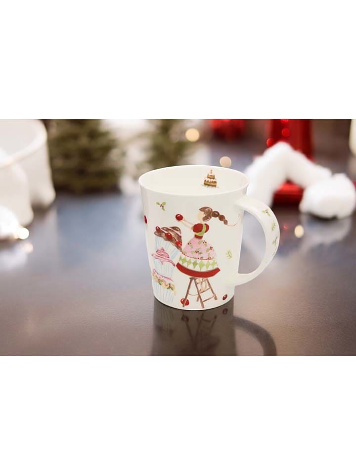 Eigenart Teetasse "Seet Christmas" in Weiß/ Rot - 500 ml - onesize