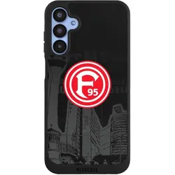 Nivocase Handyhülle für Samsung Galaxy A15 5G Hülle NIVOpure Case Schwarz Fortuna Düsseldorf Logo (Samsung Galaxy A15 5G), Smartphone Hülle, Schwarz