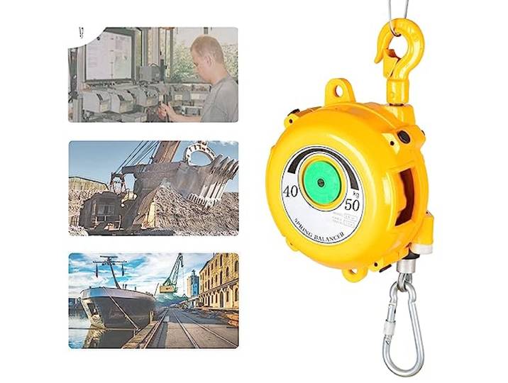 Verstellbarer einziehbarer Federausgleich mit Haken und Drahtseil for schwere Werkzeuge(40-50kg)