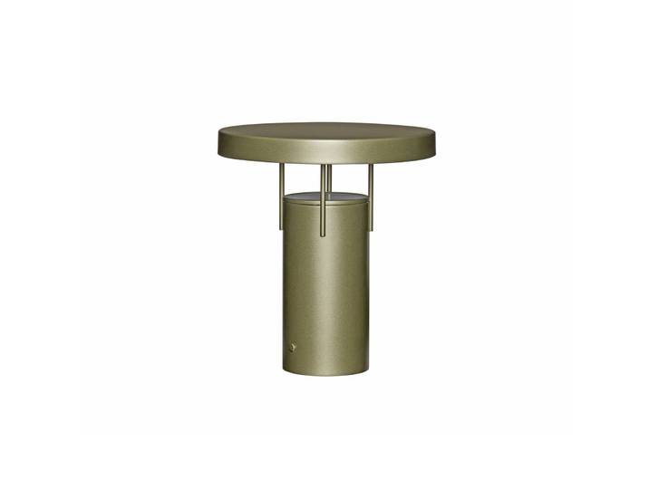 lampe à poser LED rechargeable BringMe vert foncé métallisé 28 cm - HÜBSCH - Terrasse - Moderne - À ampoule unique