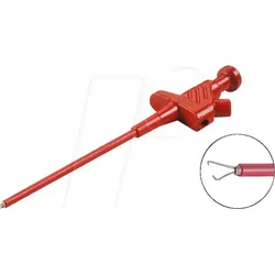 KLEPS 30 RT - Klemmprüfspitze, 4 mm, rot