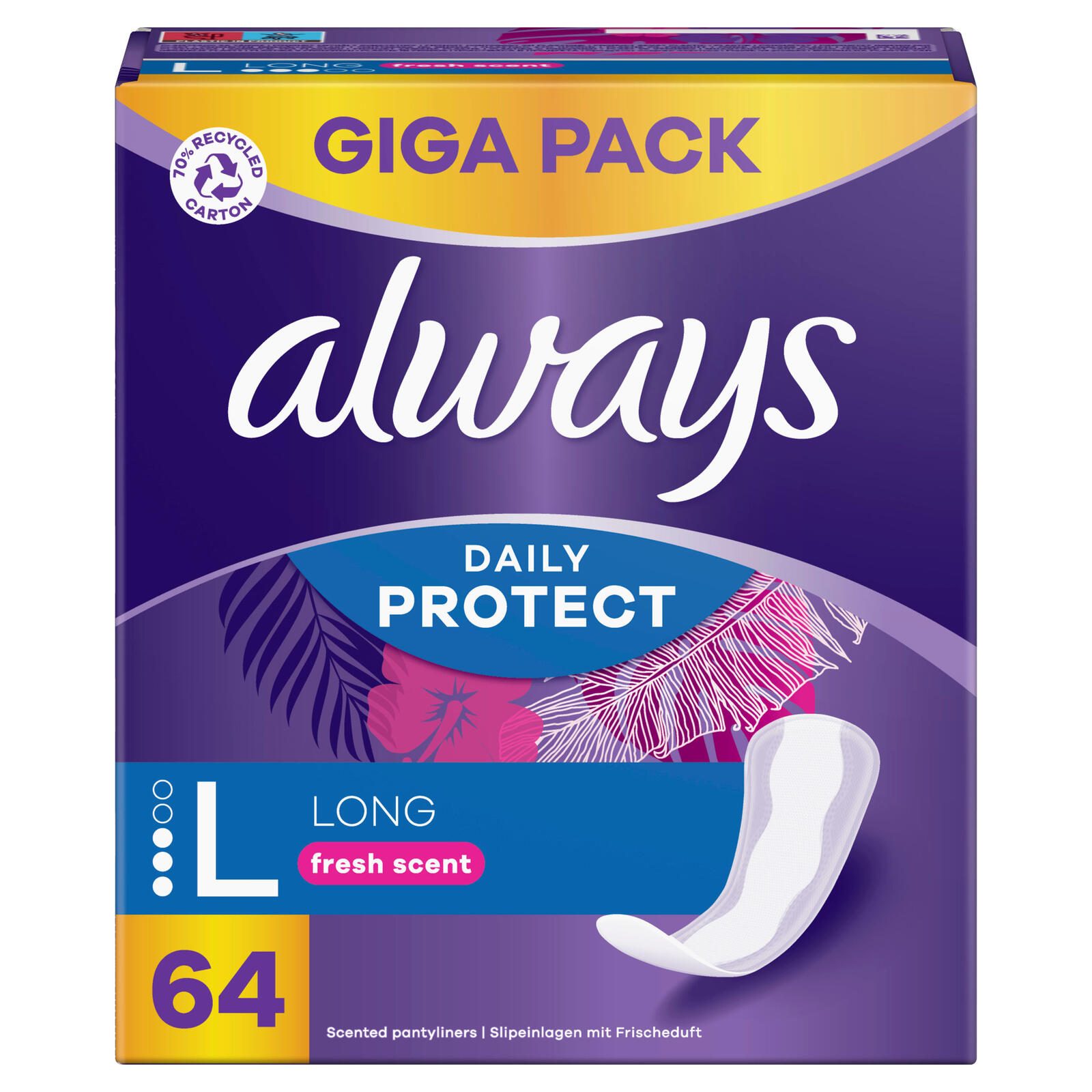 always Slipeinlagen Daily Protect Long für Slip, 8006540778197