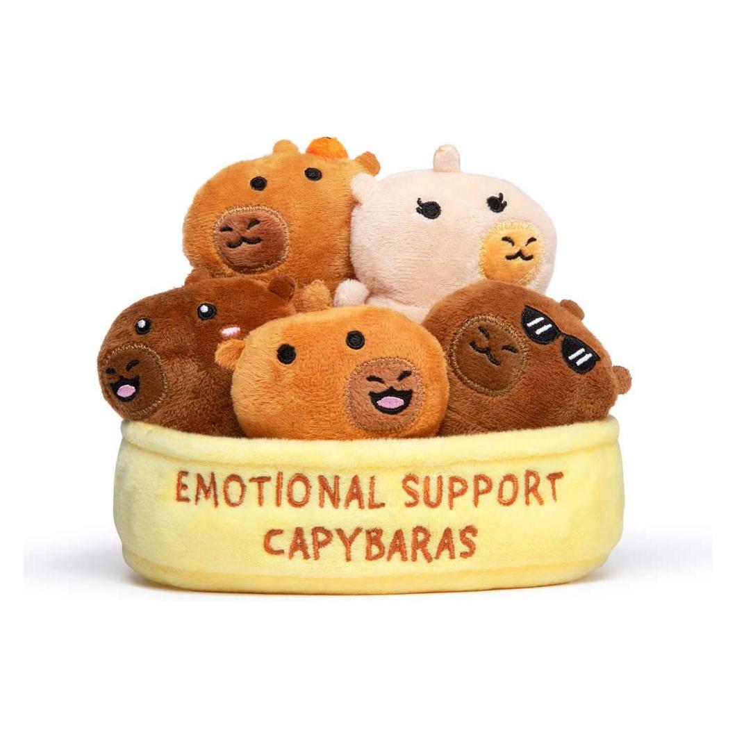 Just Play Relatable Emotional Support peluche Capybaras (12 cm) (JP03809)