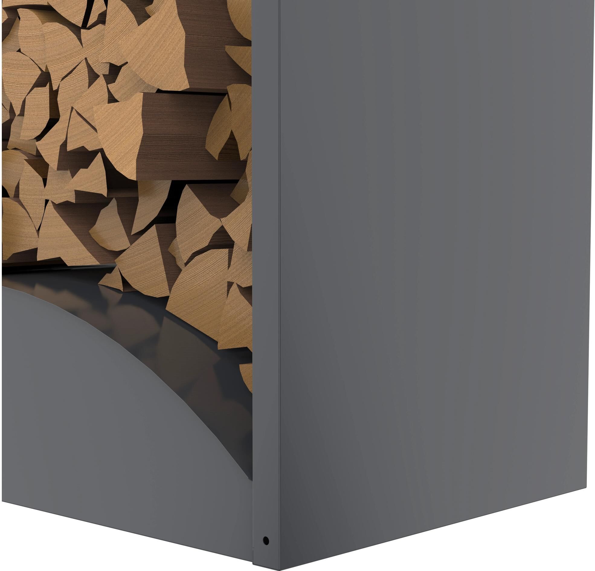 Kaminholzregal WESTMANN "Castra A", grau (anthrazit), B:98cm H:160cm T:52cm, Stahl, Kaminholzlager, Kaminholzregal anthrazit B/H/T: 98cm x 160cm x 52cm