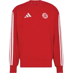 adidas BAYERN MÜNCHEN DNA Sweatshirt Herren | Gr. L | rot - rot