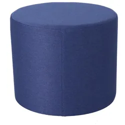 RONDO - Sitzwürfel / Pouf blau H: 42 cm D: 50 cm