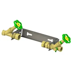 Schlösser Wasserzähler-Einbaugarnitur 0022104000001 1 1/2" Qn 6, verstellbar, waagerecht, Edelstahl