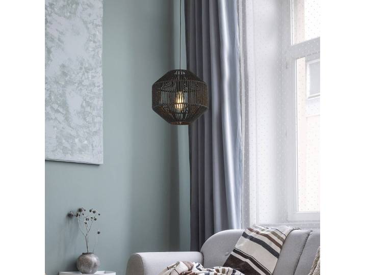 Hanglamp Wicker, dimbaar, zwart, metaal, Modern, hanglamp