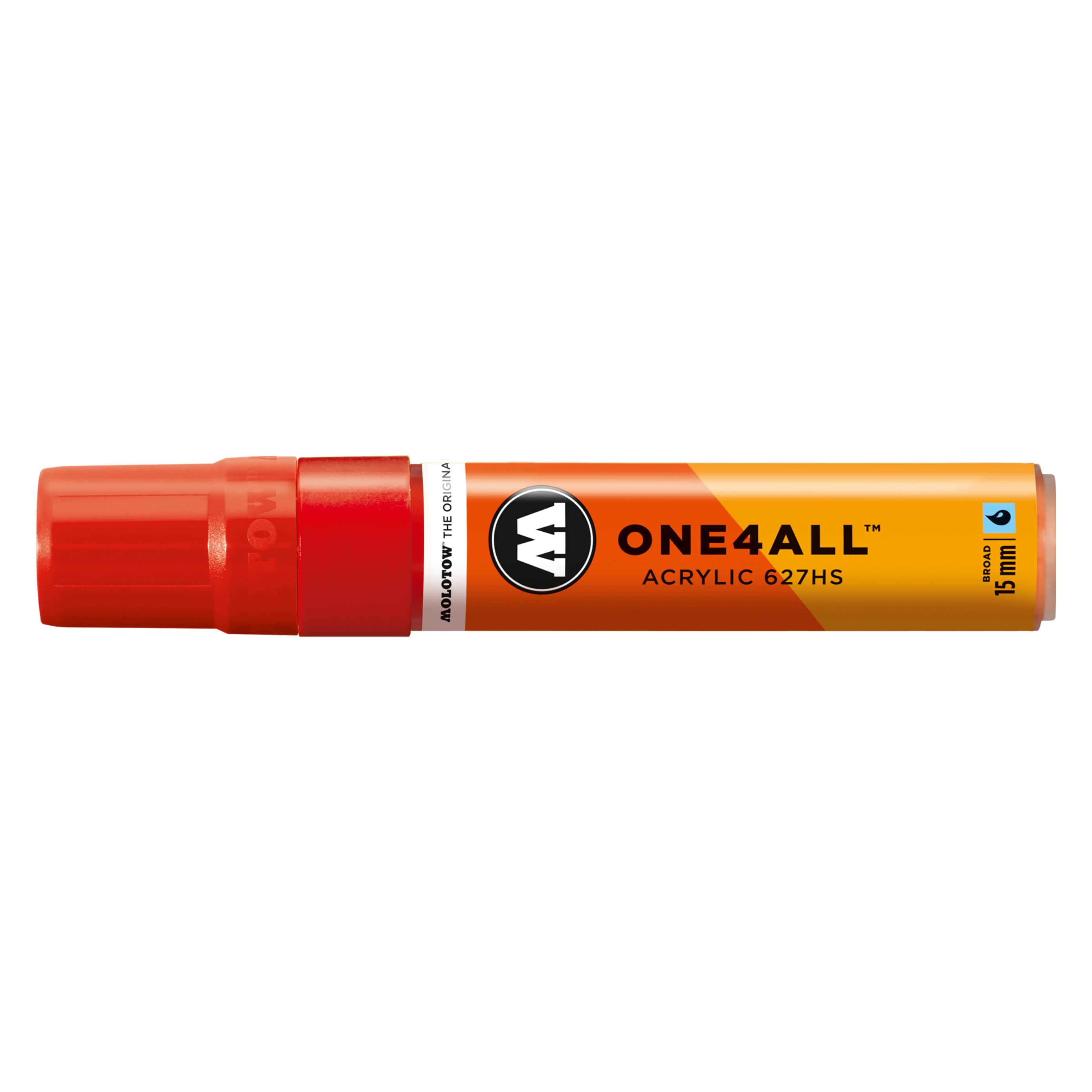 Molotow Permanentmarker One4All 627 HS nachfüllbar 15mm verkehrsrot (1x) (MO627202)