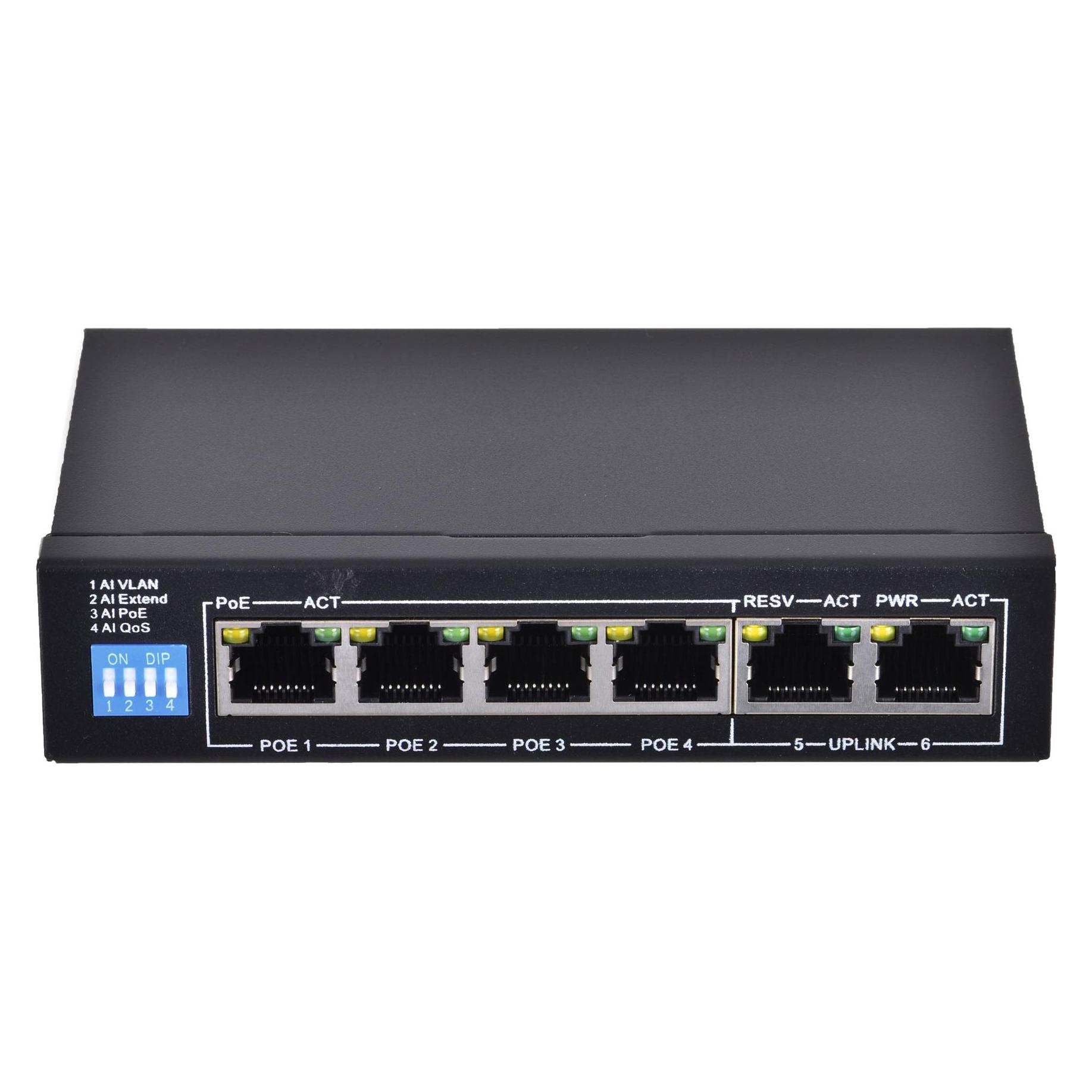 Extralink EX.14305 Netzwerk-Switch Unmanaged L2 Gigabit Ethernet (10/100/1000) Power over Ethernet (PoE) (6 Ports) (EX.14305)