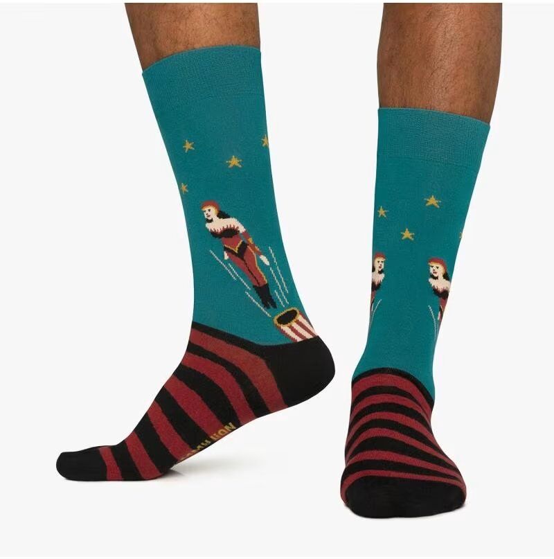 Calcetines Jimmy Lion Human Cannonball Azul L Hombre