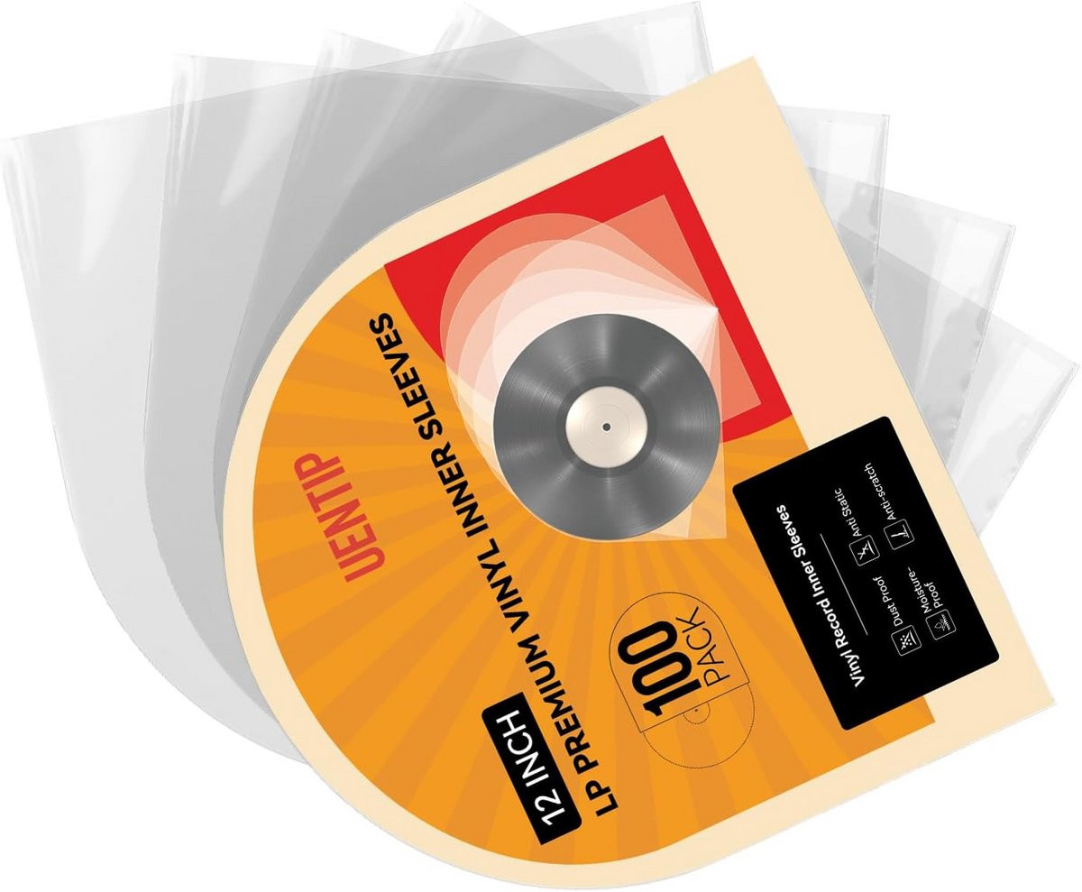 100 stuks Vinyl Platenhoezen - Transparante LP Beschermers - Zuurvrij Ontwerp