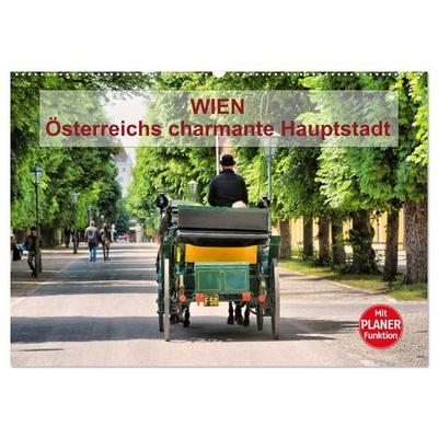 Wien - Österreichs charmante Hauptstadt (Wandkalender 2027 DIN A2 quer), CALVENDO Monatskalender