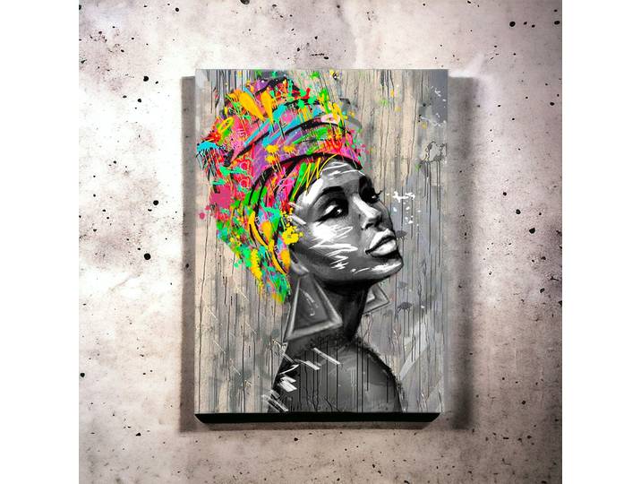 Tableau Décoratif Portrait féminin Pop art