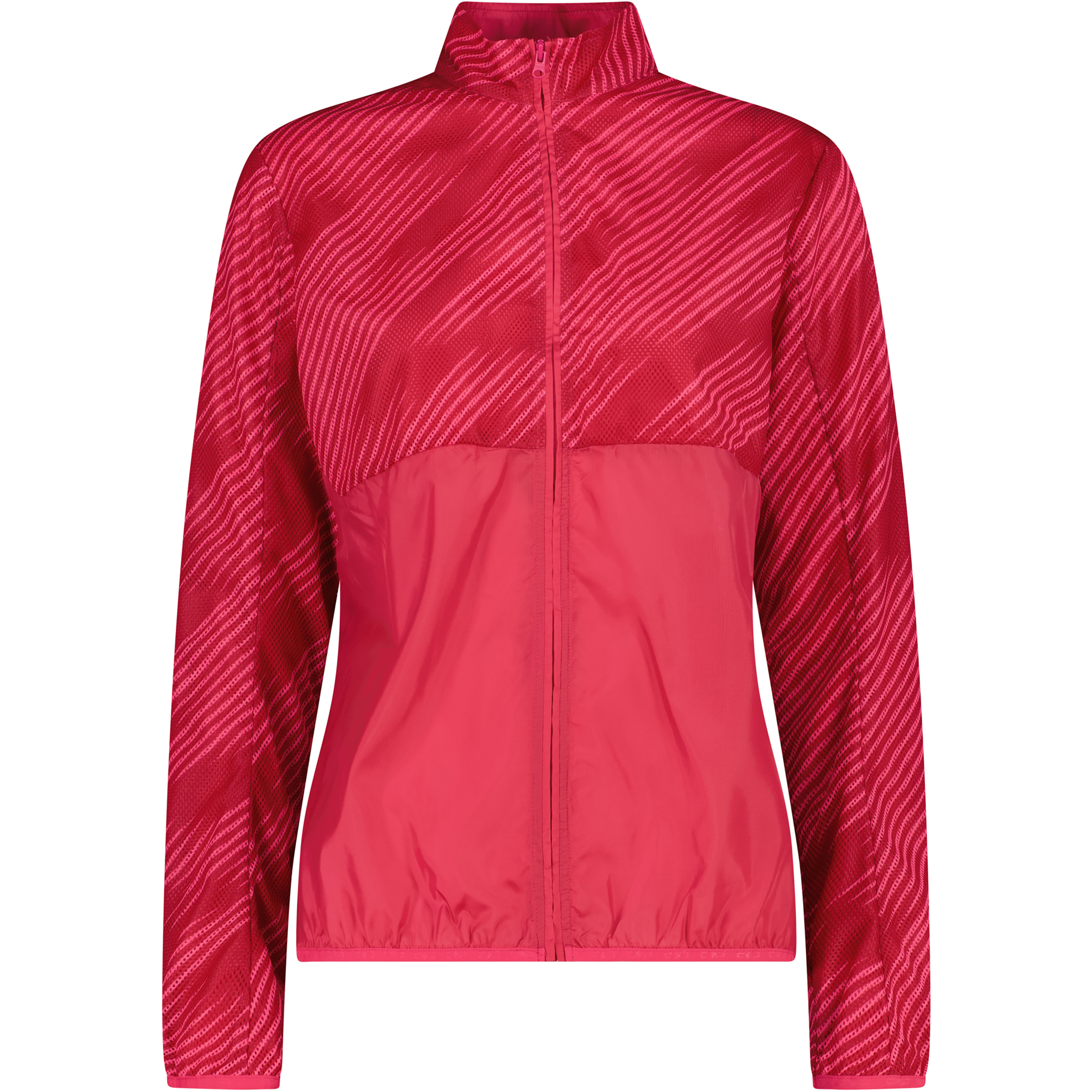 CMP Damen Windbreaker rot Größe M Trekking Klein verpackbar