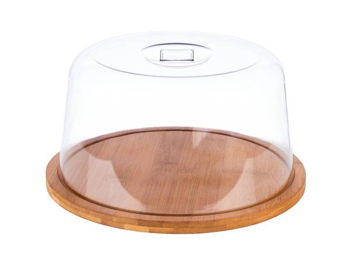 Serviertablett Aps Holz/transparent Polystyrol B 25 T 25 cm - Serviertablett