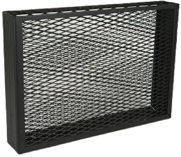Drahtkorb NOUVEL, schwarz, B:50cm H:35cm T:8cm, Eisen, Aufbewahrungsboxen, Drahtkorb schwarz B/H/T: 50cm x 35cm x 8cm