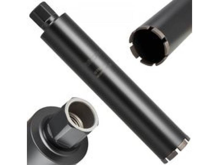 VEVOR Foret Diamant pour Carotteuse, Couronne de Carottage Humide Diamètre 76 mm et Profondeur de Perçage 356 mm, Trépan avec Filetage Intérieur 1-1/4 po-7 32 mm-7, pour Béton Armé Maçonnerie