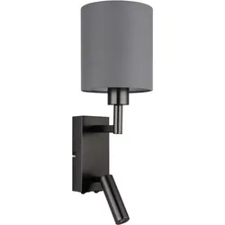 Wandleuchte ZAMORA (BH 15x45,50 cm) - schwarz - BH 15x45,50 cm