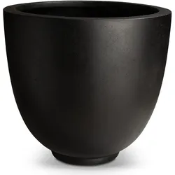 Polystone Ego Giant Pflanzgefäß mit Stein-Optik Ø 80 cm, Höhe 70 cm anthrazit