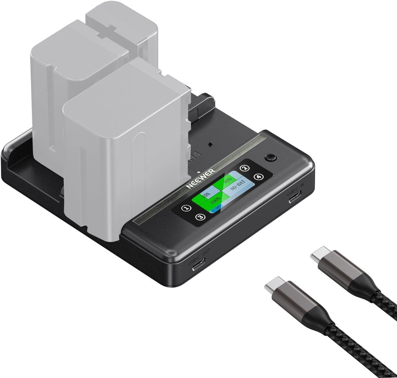 Lustrens Oplader met 4 kanalen en intelligente energieconsolidatie, PD100W