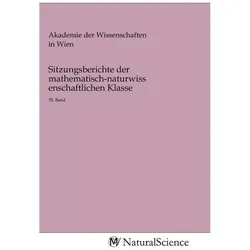 Sitzungsberichte der mathematisch-naturwissenschaftlichen Klasse, Fachbücher