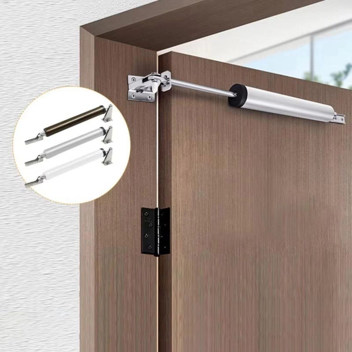 INF Runder hydraulischer Türschließer mit einstellbarer Schließgeschwindigkeit für Holz-, Aluminiumlegierungs-, Zimmer- und