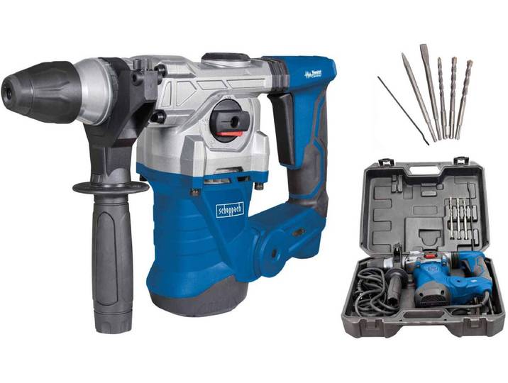 Scheppach Boorhamer DH1300PLUS - 1250W - 5J - SDS-plus - Inclusief platte beitel\, puntbeitel\, borenset & koffer