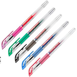 Edding Gelschreiber 2185, Crystaljelly, Strichbreite 0,7 mm, farbig sortiert, 5 Stück