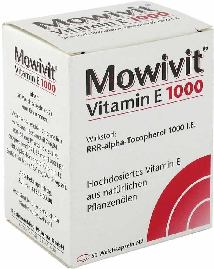 Mowivit Vitamin E 1000 Kapseln 50stk